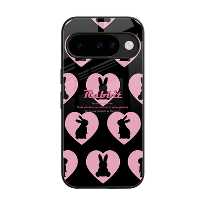 Bunny Love back phone cover | glass case for google pixel 10