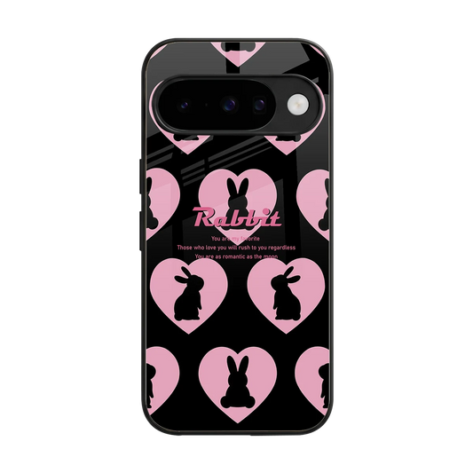 Bunny Love back phone cover | glass case for google pixel 10