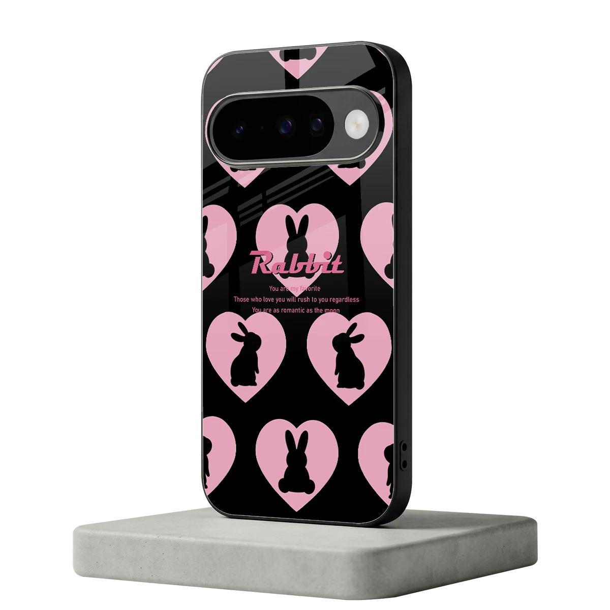 Bunny Love google pixel 10 mobile cover | shockproof glass phone case