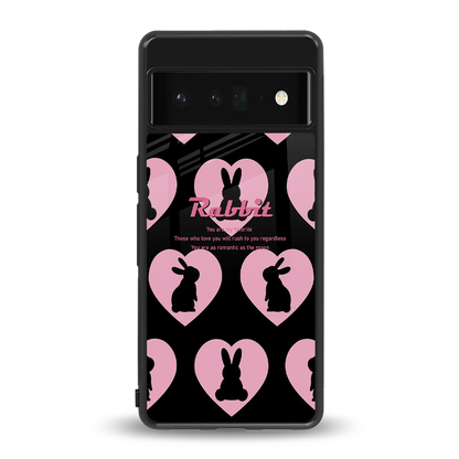 Bunny Love back phone cover | glass case for google pixel 6 pro
