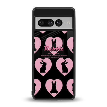 Bunny Love back phone cover | glass case for google pixel 7 pro