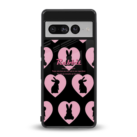 Bunny Love back phone cover | glass case for google pixel 7 pro