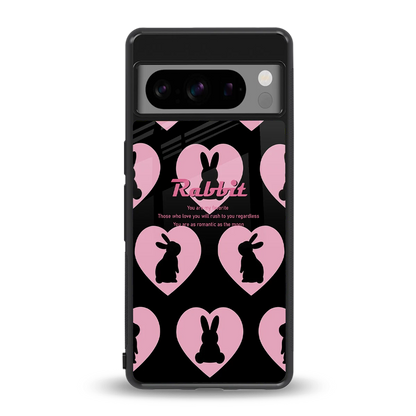 Bunny Love back phone cover | glass case for google pixel 8 pro