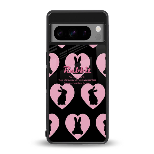 Bunny Love back phone cover | glass case for google pixel 8 pro
