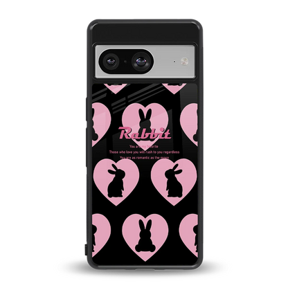 Bunny Love back phone cover | glass case for google pixel 8