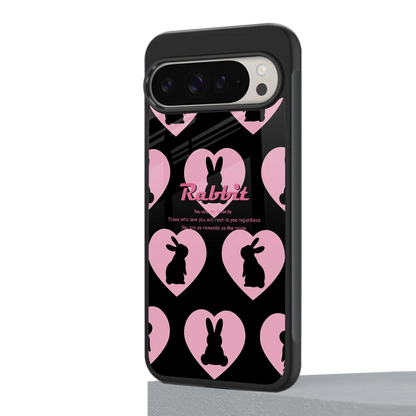 Bunny Love google pixel 9 pro xl mobile cover | shockproof glass phone case