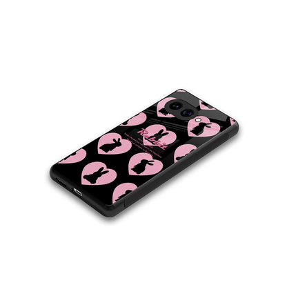 Bunny Love stylish phone case for google pixel 10a | glossy glass and slim fit
