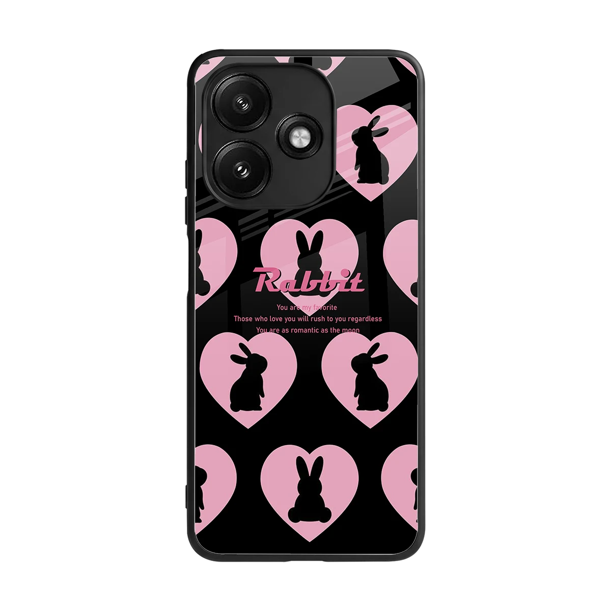 Bunny Love back phone cover | glass case for redmi 12 5g