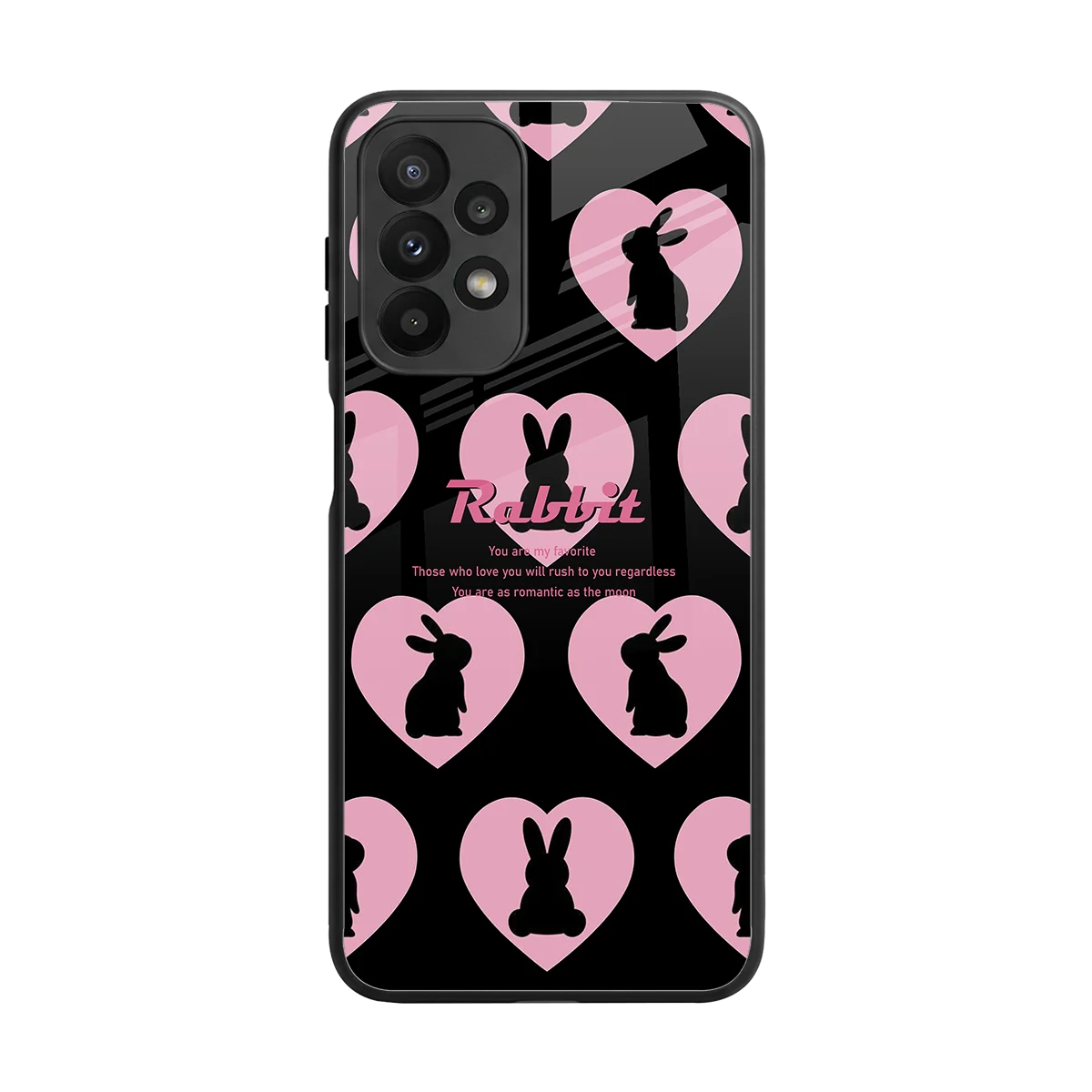 Bunny Love back phone cover | glass case for samsung galaxy a23