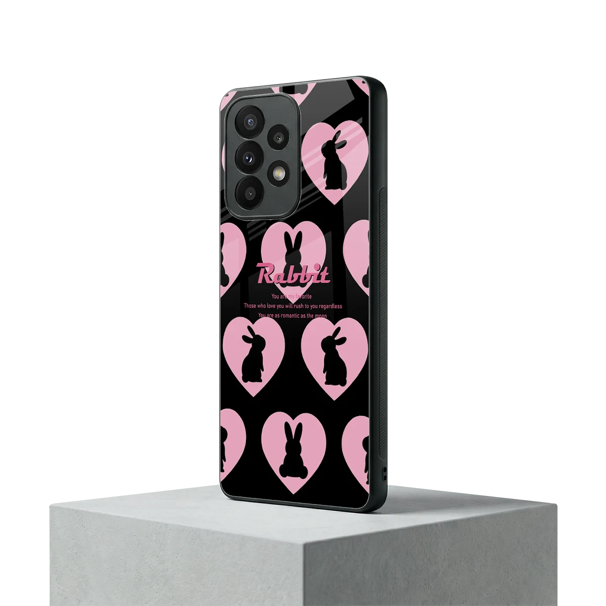 Bunny Love samsung galaxy a23 mobile cover | shockproof glass phone case