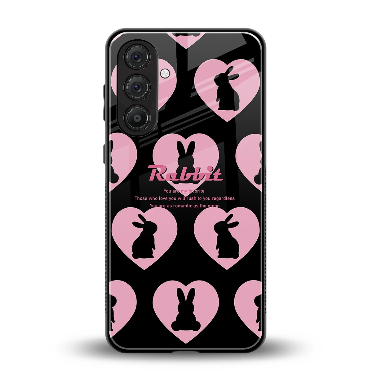 Bunny Love back phone cover | glass case for samsung galaxy m36 5g