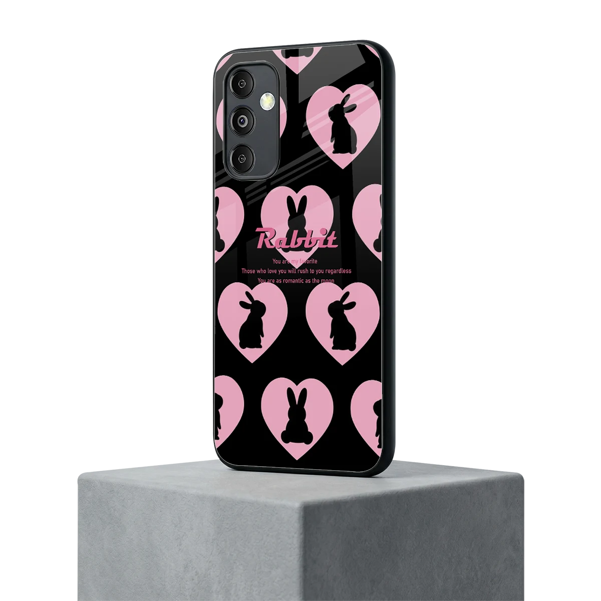 Bunny Love samsung galaxy m14 5g mobile cover | shockproof glass phone case
