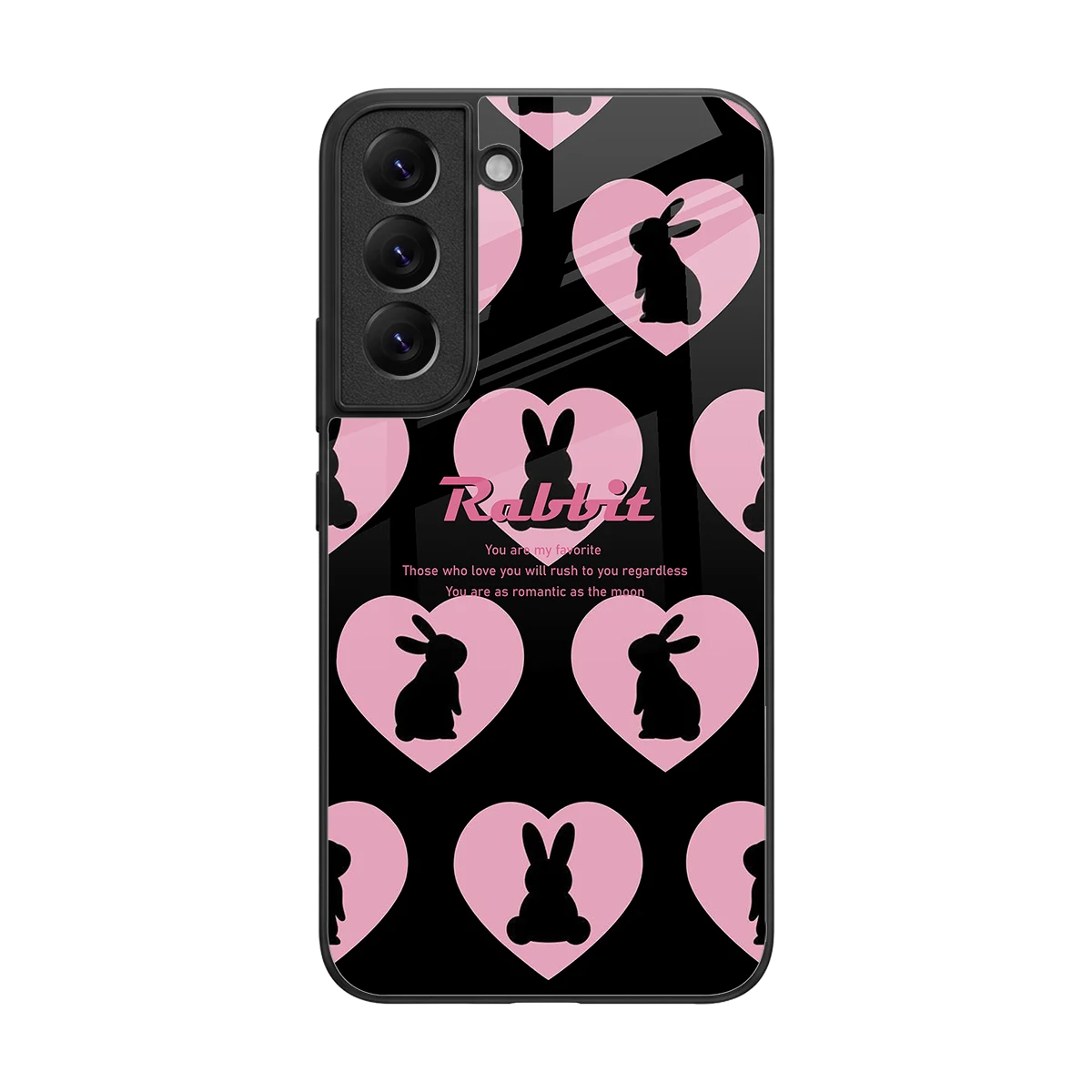 Bunny Love back phone cover | glass case for samsung galaxy s22