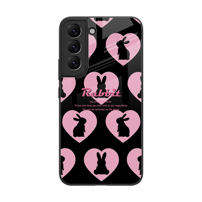 Bunny Love back phone cover | glass case for samsung galaxy s22