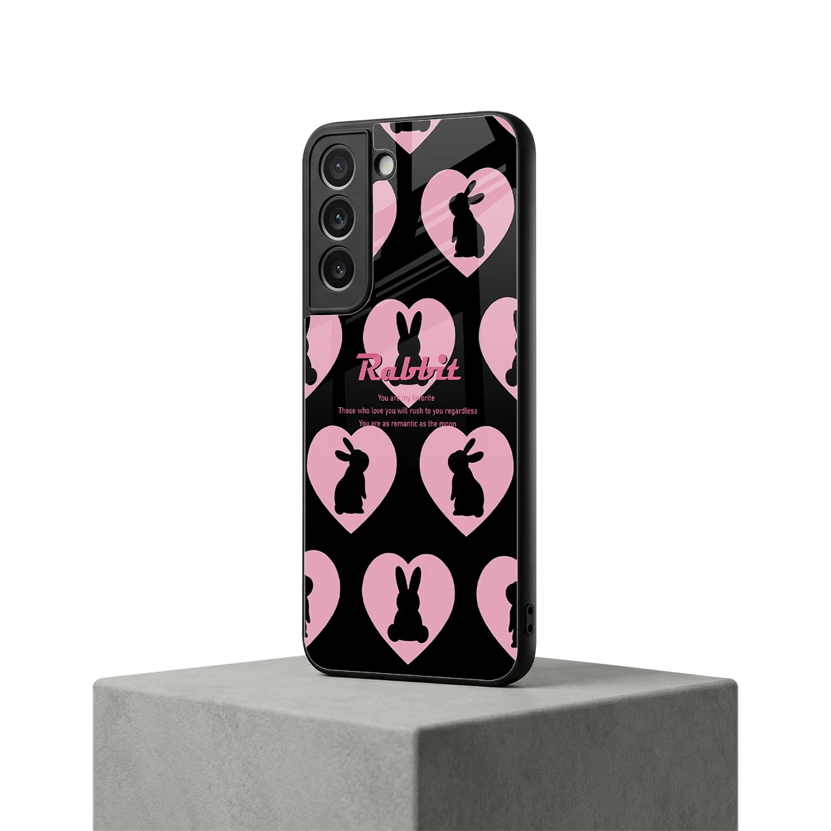 Bunny Love samsung galaxy s22 mobile cover | shockproof glass phone case
