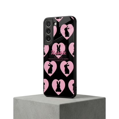 Bunny Love samsung galaxy s22 mobile cover | shockproof glass phone case