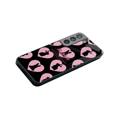 Bunny Love stylish phone case for samsung galaxy s22 | glossy glass and slim fit