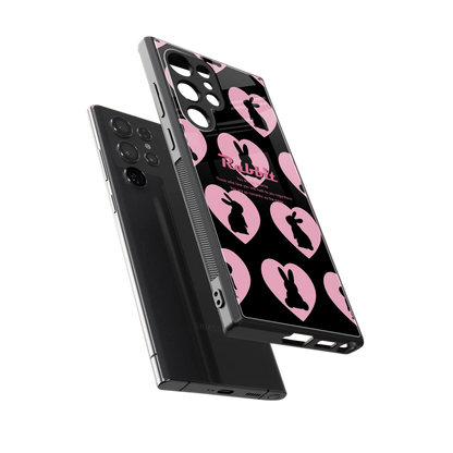 Bunny Love sleek samsung galaxy s24 ultra cover with tempered glass back and TPU edges