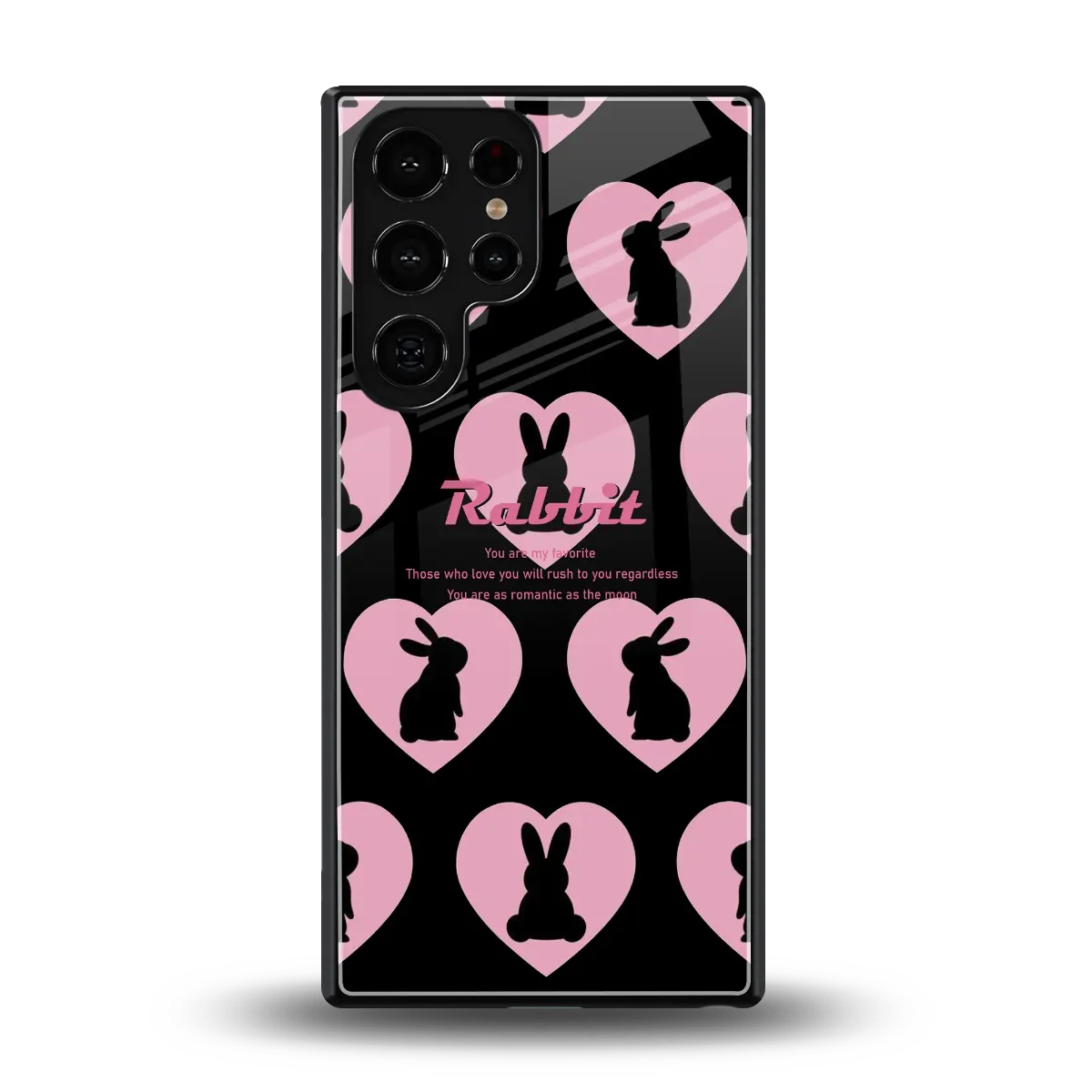 Bunny Love back phone cover | glass case for samsung galaxy s25 ultra