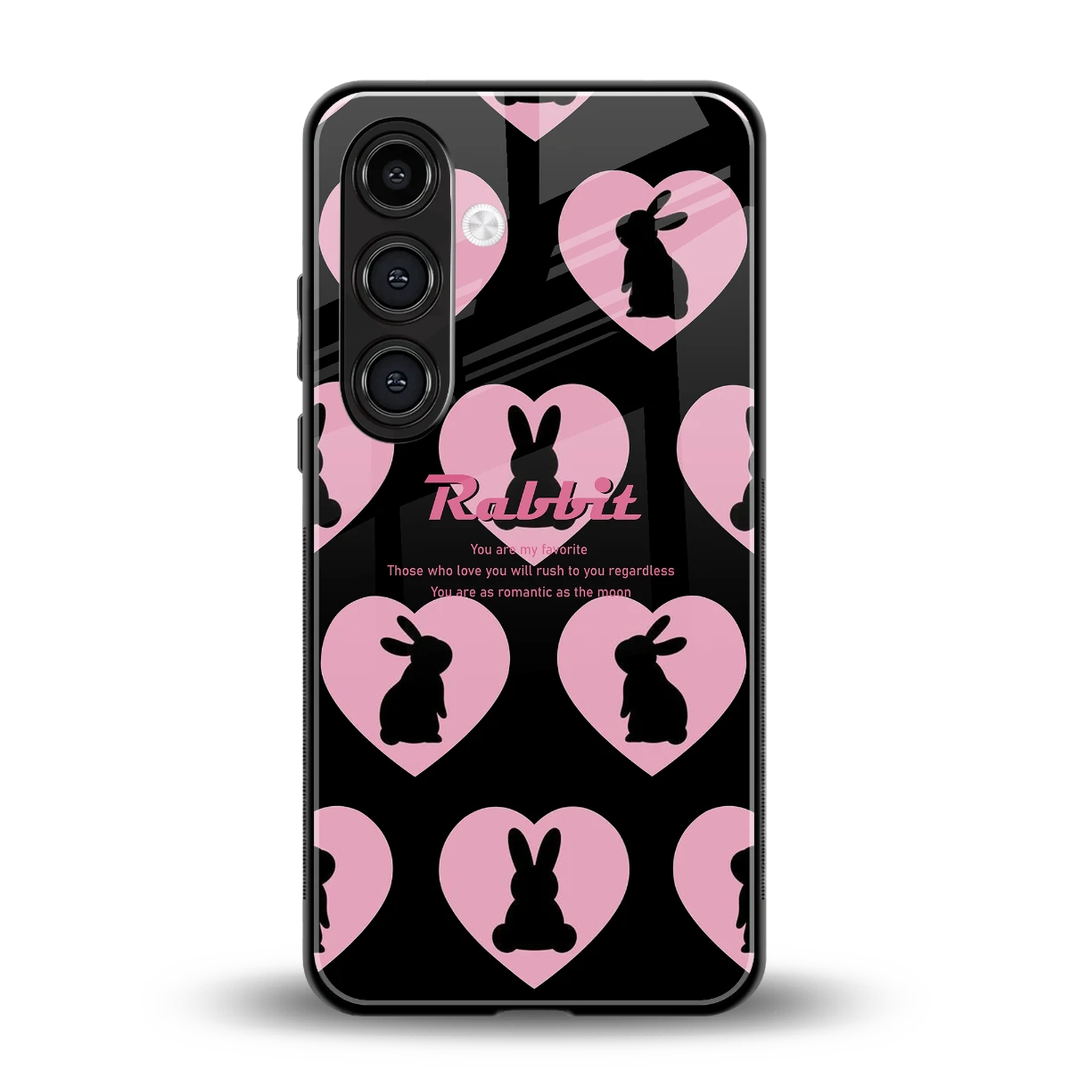 Bunny Love back phone cover | glass case for samsung galaxy s24