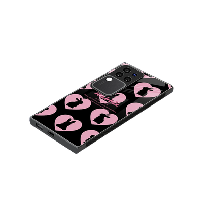 Bunny Love stylish phone case forvivo v30 pro | glossy glass and slim fit
