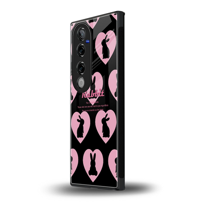 Bunny Love vivo v40 pro mobile cover | shockproof glass phone case