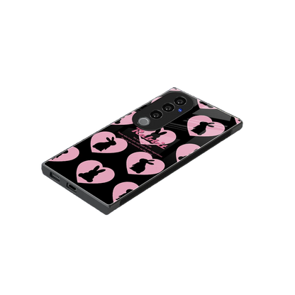 Bunny Love stylish phone case for vivo v40 pro | glossy glass and slim fit
