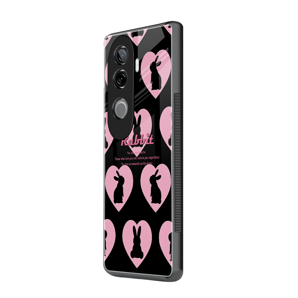 Bunny Love vivo v40e mobile cover | shockproof glass phone case