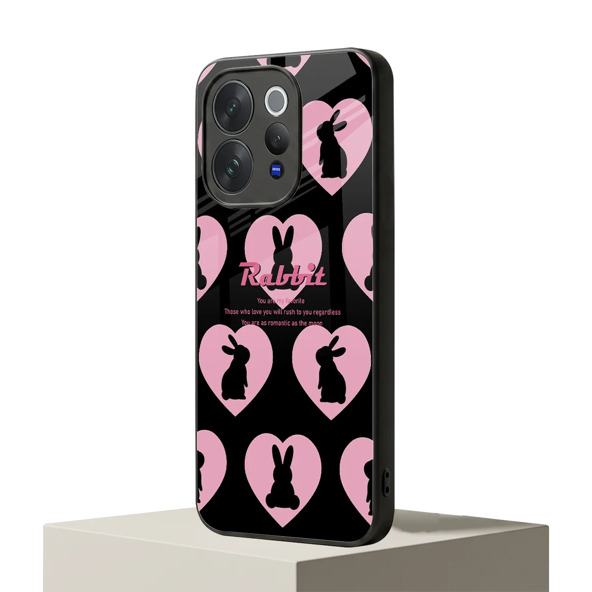 Bunny Love vivo v70 elite mobile cover | shockproof glass phone case
