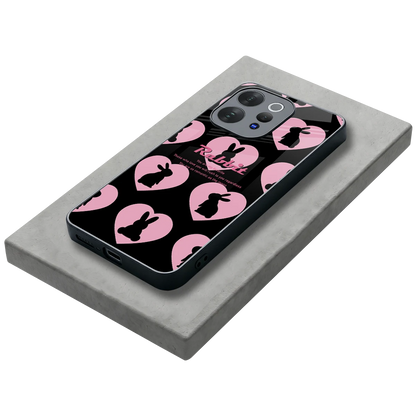 Bunny Love stylish phone case for vivo v70 | glossy glass and slim fit