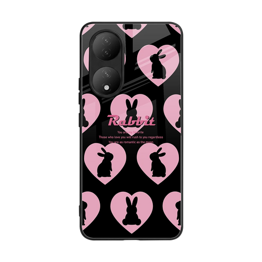 Bunny Love back phone cover | glass case for Vivo-y100