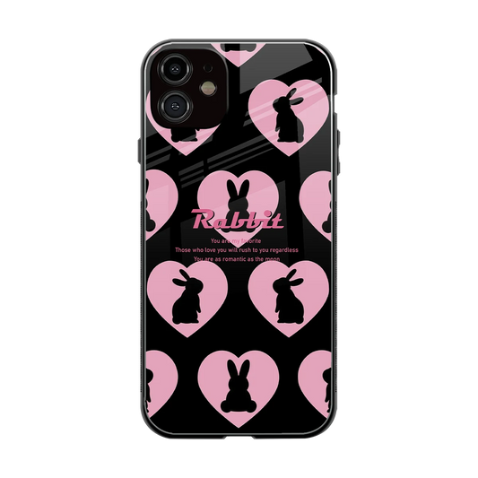 Bunny Love back phone cover | glass case for iphone 12