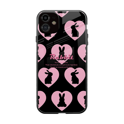 Bunny Love back phone cover | glass case for iphone 11
