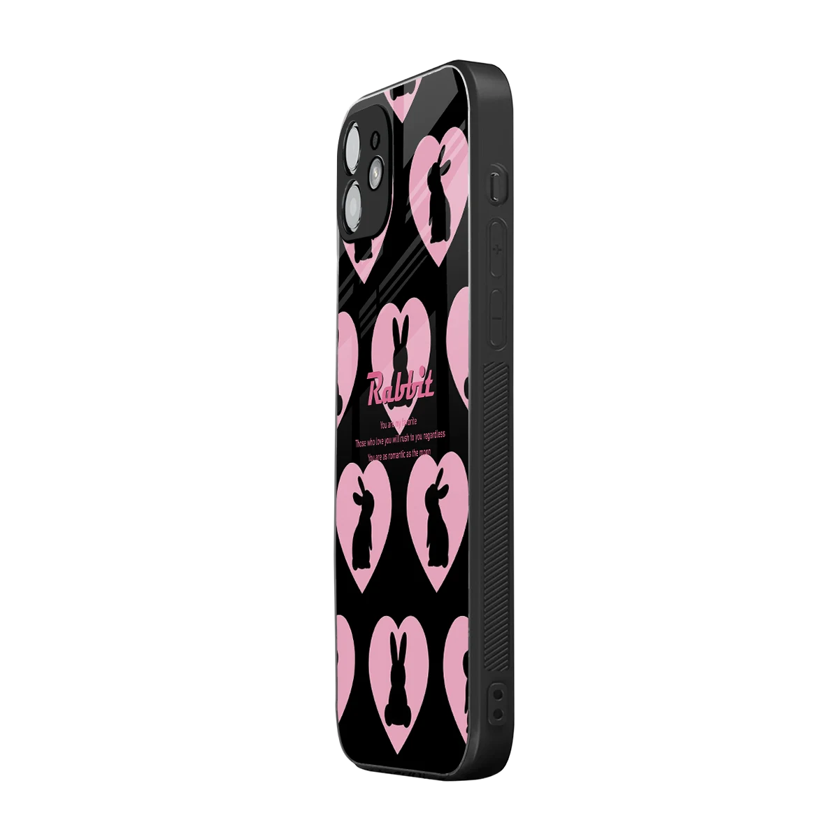 Bunny Love iphone 12 mobile cover | shockproof glass phone case