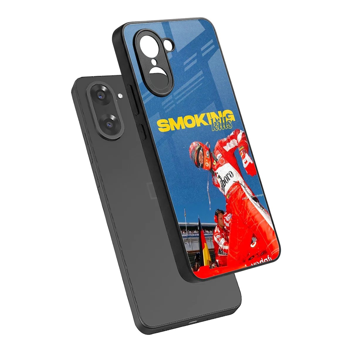 Burnout Mode sleek oneplus nord ce5 5g cover with tempered glass back and TPU edges