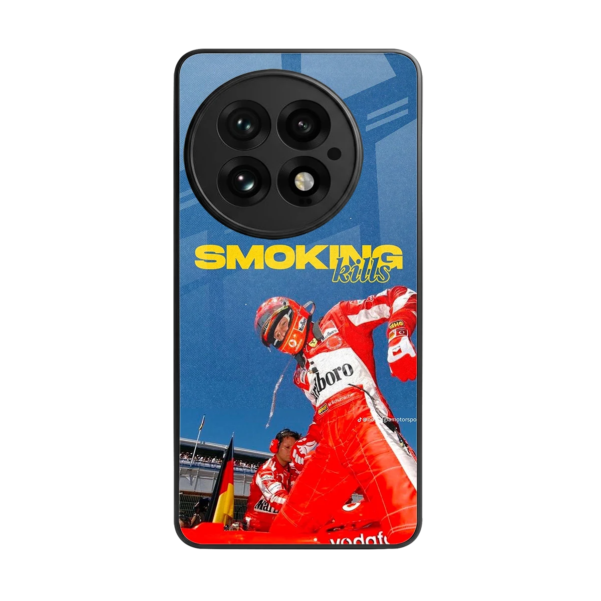 Burnout Mode back phone cover | glass case for oneplus 13
