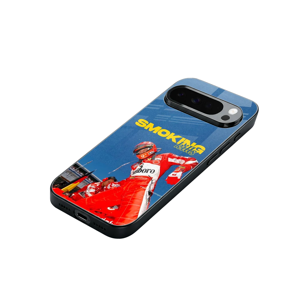 Burnout Mode stylish phone case for google pixel 10 pro xl | glossy glass and slim fit
