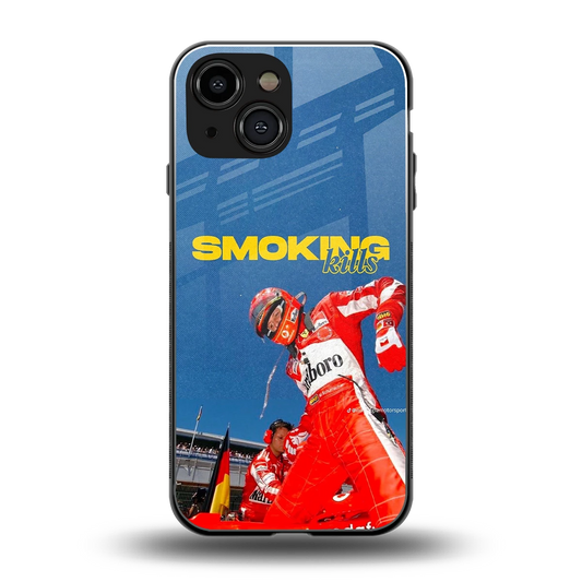Burnout Mode back phone cover | glass case for iphone 13 mini