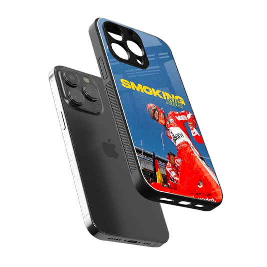 Burnout Mode sleek iphone 13 pro cover with tempered glass back and TPU edges
