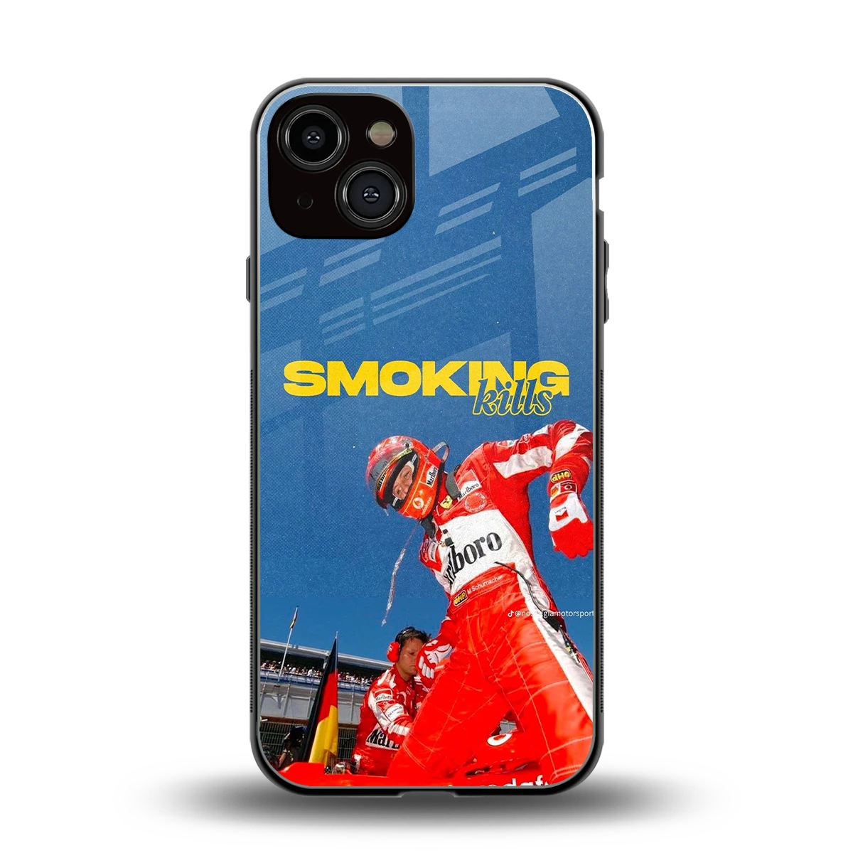 Burnout Mode back phone cover | glass case for iphone 13