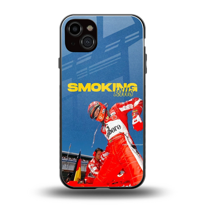 Burnout Mode back phone cover | glass case for iphone 15 plus