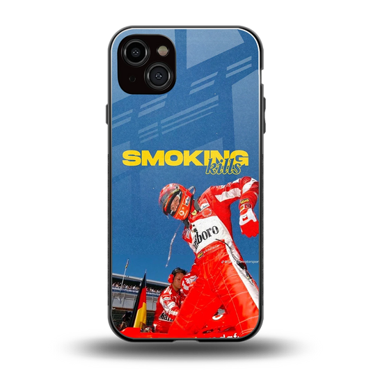 Burnout Mode back phone cover | glass case for iphone 15 plus