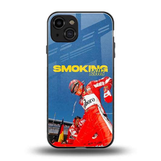 Burnout Mode back phone cover | glass case for iphone 15