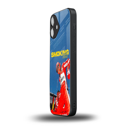 Burnout Mode iphone 16 plus mobile cover | shockproof glass phone case