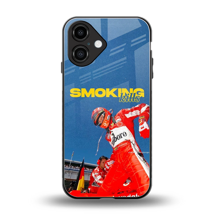 Burnout Mode back phone cover | glass case for iphone 16