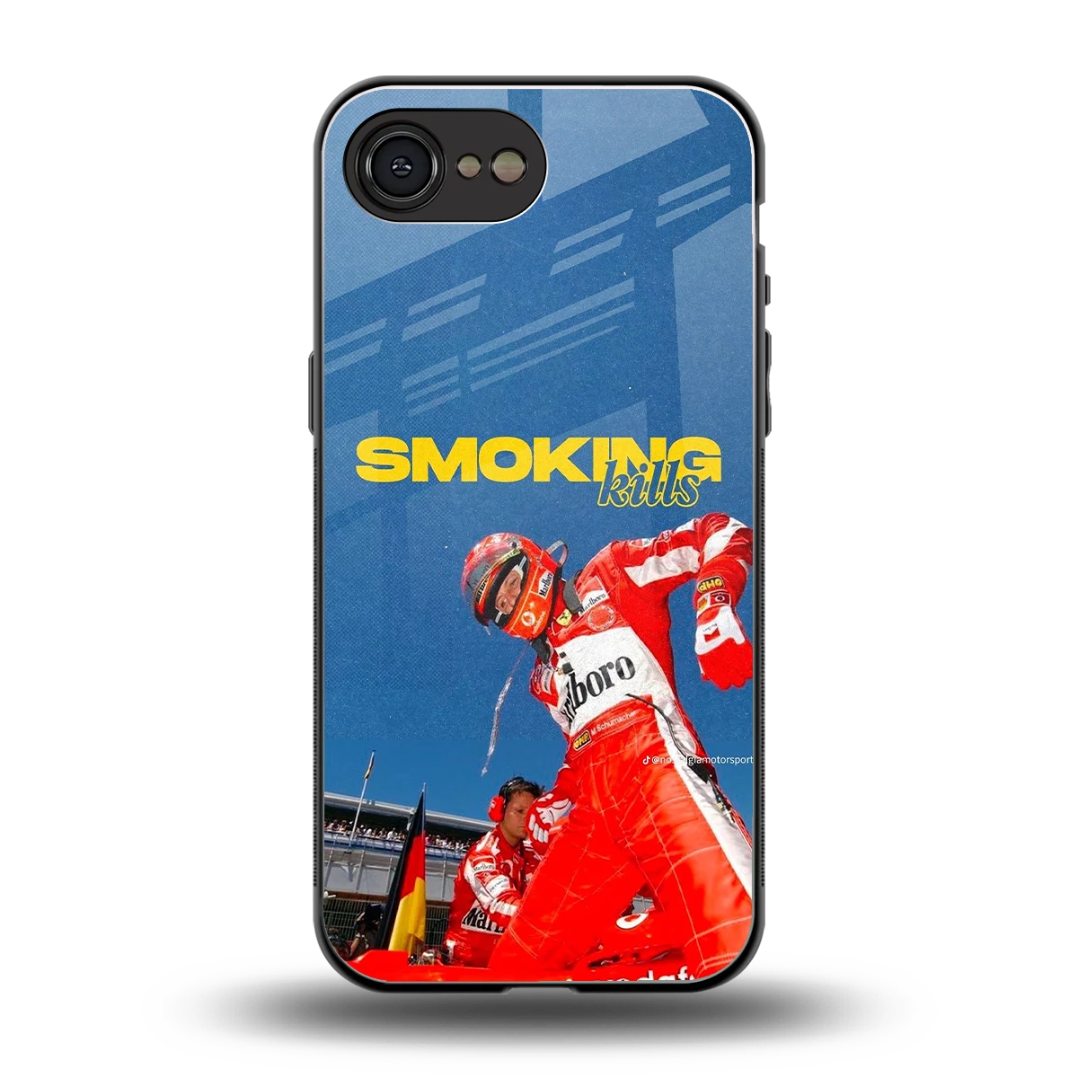 Burnout Mode back phone cover | glass case for iphone 16e