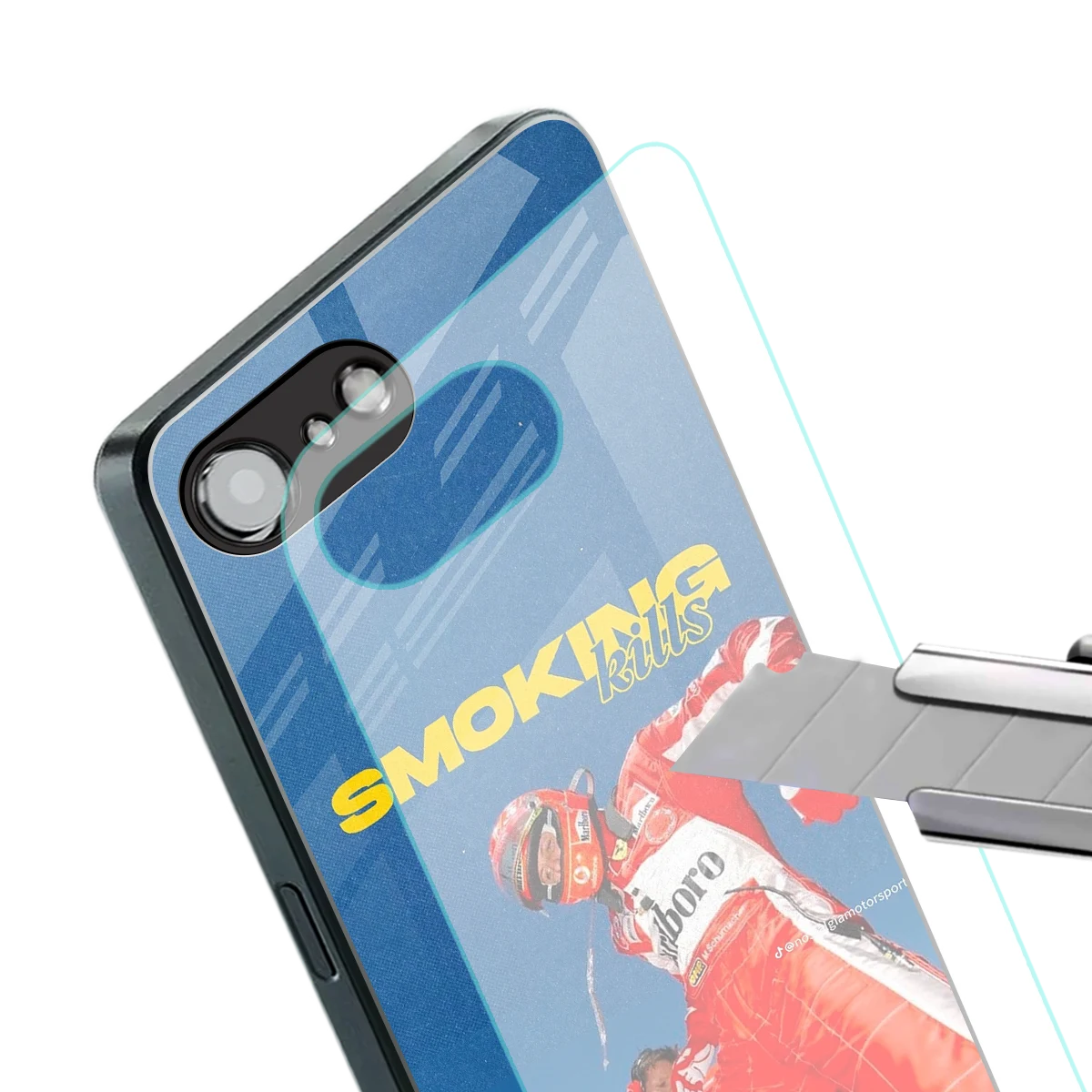 Burnout Mode stylish phone case for iphone 16e | glossy glass and slim fit