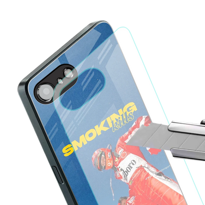 Burnout Mode stylish phone case for iphone 16e | glossy glass and slim fit