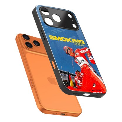 Burnout Mode sleek iphone 17 pro max cover with tempered glass back and TPU edges