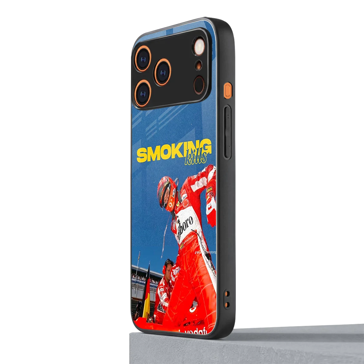 Burnout Mode iphone 17 pro max mobile cover | shockproof glass phone case